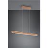 Trio Lighting HELIOS SOSPENSIONE LED 28W 3300lm, 2700 - 6500K CAFFE' REGOLABILE IN ALTEZZA BI-EMISSIONE CON REGOLAZIONE TEMPERATURA DI COLORE DEL LED TOUCH L. 100CM