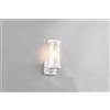 Trio Lighting BONITO APPLIQUE DA ESTERNO IN FUSIONE DI ALLUMINIO COLORE BIANCO E DIFFISORE TRASPARENTE CON SENSORE MOVIMENTO IP44 H.23CM 1 LUCE ATTACCO E27