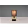 Trio Lighting ELIO LAMPADA DA TAVOLO BASE VETRO VERDE CON PARALUME NERO H. 29CM 1 LUCE ATTACCO E27