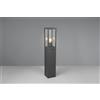 Trio Lighting GARONNE PALO ALTO DA ESTERNO RETTANGOLARE IN FUSIONE COLORE ANTRACITE CON SENSORE DI MOVIMENTO IP44 H. 80CM 1 LUCE ATTACCO E27