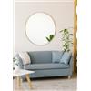 Trio Lighting BRITTA SPECCHIO DA PARETE ROTONDO CON CORNICE SPORGENTE D.110CM COLORE ORO