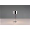 Trio Lighting JEFF LAMPADA DA TAVOLO RICARICABILE METALLO CROMO REGOLAZIONE INTESITA' TOUCH H.30CM led 1,5W 120lm, 3000K