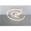 Trio Lighting LUNDQVIST PLAFONIERA LED 2.700 - 6.500 K 3800LM 32W CON VENTILATORE A SPIRALE TITANIO CON VENTOLA CON FUNZIONE INVERSIONE ROTAZIONE X FUNZIONE INVERNALE CON TELECOMANDO MULTIFUNZIONE REGOLAZIONE INTENSITA' E TIMER CON MOTORE DC D.50CM