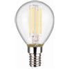 Trio Lighting LAMPADINA ATTACCO E14 PALLINA TRASPARENTE DIMMERABILE CON INTERRUTTORE 4W · 500lm, 4000K