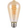 Trio Lighting LAMPADINA ATTACCO E27 AMBRA DIMMERABILE CON INTERRUTTORE 7W · 500lm, 1800K