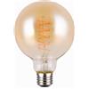 Trio Lighting LAMPADINA ATTACCO E27 SFERA AMBRA DIMMERABILE CON INTERRUTTORE D. 9,5CM 7W · 400lm, 1800K