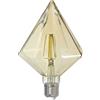 Trio Lighting LAMPADINA LED 4W · 360lm, 2700K CON FILAMENTO E27 PIRAMIDE ANTICATA D.11,5XH.16,9