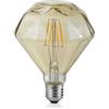 Trio Lighting LAMPADINA LED E27 4W · 360lm, 2700K CON FILAMENTO DIAMANTE ANTICATA D.11,5 H.13,8