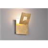 Trio Lighting LEANO APPLIQUE LED 6W 560lm, 3000K METALLO ORO DIFFUSORE QUADRATO ORIENTABILE L. 18CM