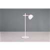 Trio Lighting MAXIMA LAMPADA DA TAVOLO E SPOT ANCHE CON PINZA MAGNETICO RICARICABILE BIANCA REGOLAZIONE INTESITA' TOUCH H.41CM LED 3W 250lm, 3000K
