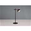 Trio Lighting MAXIMA LAMPADA DA TAVOLO E SPOT ANCHE CON PINZA MAGNETICO RICARICABILE NERA REGOLAZIONE INTESITA' TOUCH H.41CM LED 3W 250lm, 3000K