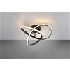 Trio Lighting MEO PLAFONIERA LED 15W 1800lm, 3000K CIRCOLARE NERA D. 40CM