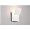 Trio Lighting MIO APPLIQUE LED 6W 560lm, 3000K METALLO BIANCO DIFFUSORE QUADRATO ORIENTABILE L. 18CM