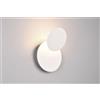 Trio Lighting MIO APPLIQUE LED 6W 560lm, 3000K METALLO BIANCO DIFFUSORE ROTONDO ORIENTABILE D. 18CM
