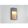 Trio Lighting SALMON APPLIQUE DA ESTERNO LED 11W 1200lm, 3000K FUSIONE DI ALLUMINIO CON EFFETTO LEGNO CON SENSORE MOVIMENTO IP44 H.33CM