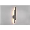 Trio Lighting TAWA APPLIQUE DA ESTERNO FUSIONE ALLUMINIO ANTRACITE A LED 18W 1800lm, 3000K LUCE INDIRETTA H. 61,5CM IP54