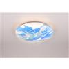 Trio Lighting TERRA PLAFONIERA LED 15W 1500lm, 3000K EFFETTO TERRA MULTICOLRE IN PLASTICA D. 37CM IP44