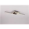 Trio Lighting VIALE PLAFONIERA LED 17W 1860lm, 3000K NERA ORIENTABILE L. 55CM IN METALLO IP20