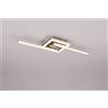 Trio Lighting VIALE PLAFONIERA LED 17W 1860lm, 3000K ACCIAIO ORIENTABILE L. 55CM IN METALLO IP20