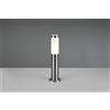 Trio Lighting TRIOTO PALO SEGNAVIALI DA ESTERNO CILINDRO ACCIAIO SATINATO E DIFFUSORE OPALE H. 45CM IP44 1 LUCE ATTACCO E27