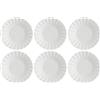 LA PORCELLANA BIANCA Ducale Piatto Fondo Set 6 Pezzi 22cm Bianco