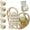 Regalami.Shop 5 Bomboniere Prima Comunione in Marmo di Carrara - Artigianale con Calice in Rilievo e Frase Incisa - Elegante Scatola Regalo - Bomboniere Fatte a Mano in Italia