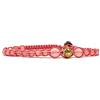Samsara Cavigliera Tibetana Shamballa, Realizzata in Pietre per l'Estate, Comoda Pratica e Resistente, Cavigliere Regolabili Donna (QUARZO ROSA filo rosa)