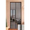 SANGIORGIO srl Zanzariera Magnetica Con Telaio Rigido Riducibile 150x250 Magnetix Plus Nero Sangiorgio