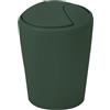 Spirella - Cestino a ribalta Modello Move - Design Moderno e Compatto - Coperchio Rimovibile e Facile da Pulire - Ideale per Bagno o Cucina - Verde Scuro - 5L