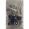 SCRIGNO Kit carrello per base gold anta unica e doppia portata 120kg Scrigno