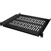 LogiLink SF1C45B - 19 scomparto (1 U) per armadi server, con profondità minima di 450 mm, portata massima 10 kg, colore nero