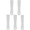 sourcing map 5 raschietti per stucco da 4,1 cm di larghezza, 1,7 mm, in plastica, sottili, flessibili, per nastrare cartongesso, spalmare, dipingere, graffiare, grigio