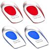 ANBOWEI 2 Paia Talloniera in Silicone da Donna, Talloniera per Spina Calcaneare, Plantari per Tallonite in Gel, Solette Gel per Fascite Plantare, Alleviare la Pressione e la Cura dei Piedi