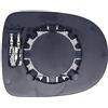 BSSTORE Piastra Vetro Specchio Retrovisore Termico per CLIO III 2009-2012, TWINGO II 2012-2014 (Sinistro Asferico - Lato Conducente)