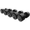DIAMOND FITNESS Diamond Manubri Tondi Pro Black 460 kg - Set 5 Coppie di Manubri da 42 a 50 kg