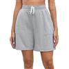 Enjyam 100% Cotone Bermuda Pantaloncini da Donna con Orlo Piegato Pantaloni Corti Sportivi Pantaloncini da Pigiama,Grigio Leggero-L