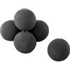 VEVOR Sfere di Fuoco in Ceramica, 125 mm, 6 Pezzi, Pietre Laviche Rotonde per Uso Interno ed Esterno, Pietre Decorative per Braciere, per Caminetti a Propano Gas, Stufe, Cortili, Campeggio, Nero