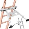 VEVOR Stabilizzatore per Scale, Piedini Regolabili per Scale di Prolunga, Accessori per Scale da Parete Resistenti per Grondaie, Ampia Adattabilità e Piedini in Gomma Antiscivolo, Portata di 150 kg