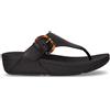 FITFLOP Ciabatta Infradito Con Zeppa In Pelle E Gomma Nero - Donna - Nero