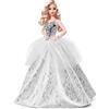 Barbie- Signature Bambola Magia delle Feste 2021 Bionda con Capelli Ondulati e Abito Argentato, da Collezione, Giocattolo per Bambini 6+Anni, GXL21, Imballaggio Sostenibile