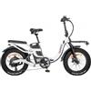 Fafrees F20 X-Max 20*4.0 pollici Fat Tire Bicicletta elettrica pieghevole, motore 750W, batteria 30Ah - Bianco