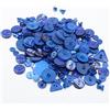 ACCESSOIRES LEDUC Miscela di bottoni 150 grammi 2 e 4 fori per fai da te, artigianato, Bookscrapping, fai da te, varie dimensioni e colori BLUE