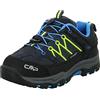 CMP Kids Rigel Low Trekking Shoes Wp, Scarpe da trekking Unisex - Bambini e ragazzi, Antracite-Yellow Fluo, 40 EU