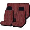 Autokit ITALIA Coprisedili auto fodere copri sedili rosso per Panda 750-1000 da 1986 a 2003