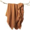 lifein Coperta per divano, morbida coperta natalizia in stile bohémien, accogliente coperta autunnale a nido d'ape arancione, piccola coperta leggera lavorata a maglia per letto, sedia, divano,