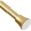 EBOATOP Asta per tenda da doccia dorata, tensione regolabile da 81 a 157,5 cm, asta per doccia a molla senza fori, antiscivolo, oro