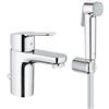 Grohe - BauEdge miscelatore lavabo taglia S + doccetta bidet, cromato (23757000) - 23757000