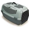 Arquivet Ecoline Trasportino in plastica riciclata per animali domestici - 61 x 40 x 38 cm - con almeno il 90% in plastica riciclata - rigida per cani e gatti con ventilazione, Foggy Green, Grande