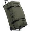 SONS OF ALOHA XXL Borsa da viaggio con 2 ruote KANE rolling suitcase 80 cm valigia sportiva trolley da viaggio 140L, verde-oliva