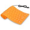 Agatige Tastiera in Silicone Impermeabile, 85 Tasti USB Cablata Tastiera Flessibile Portatile in Silicone Morbida e Silenziosa Tastiera Rollup per PC Laptop Notebook e Viaggio (Arancia)